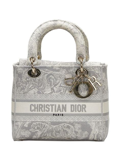 dior tote bag monogram|pre owned dior bag.